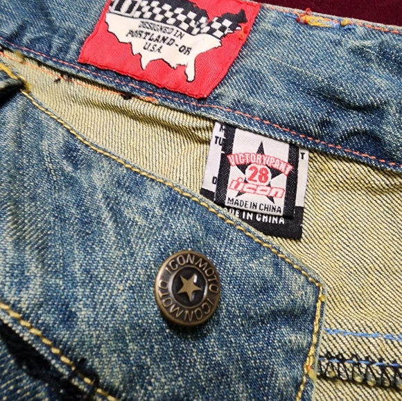 NWOT ... Icon Moto Sports USA  Victory Pants ... Jeans pants 👖 - Picture 9 of 16